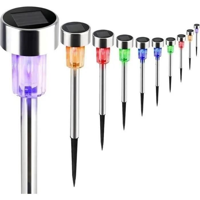 5 Têtes Lumières Solaires Lumières De Jardin Solaires Décoratives Extérieures Lampe De Pelouse De Fleur De Rose Pour La Décoration De Jardin De Patio De Cour