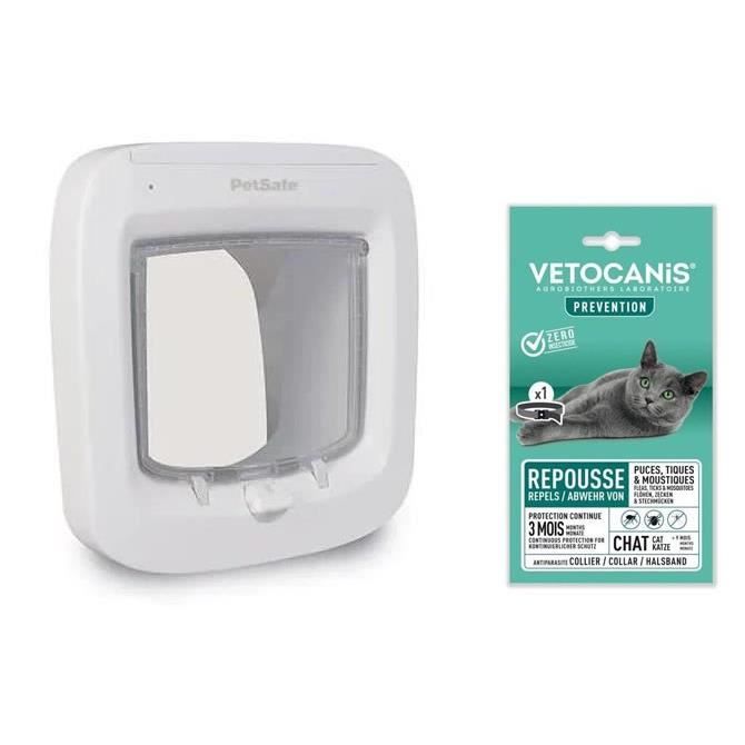 PetSafe Chatière à puce électronique PPA19 16145 chatière à piles verrouillage à 4 Positions 22 x 23.9 cm Installation Facile - vue 4