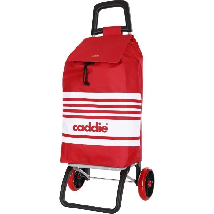 CADDIE Poussette de Marche Bachata 2 Roues Pied ABS Rouge Mixte