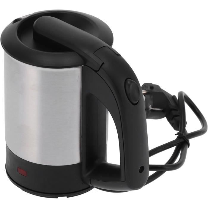 500ML Mini Bouilloire portable Electrique de Voyage, 4 Temperatures Bouilloire Electrique, Acier inoxydable 304 avec Brosses et sacs, Tasse de Chauffage Rapide pour Thé Lait Café Arrêt Automatique