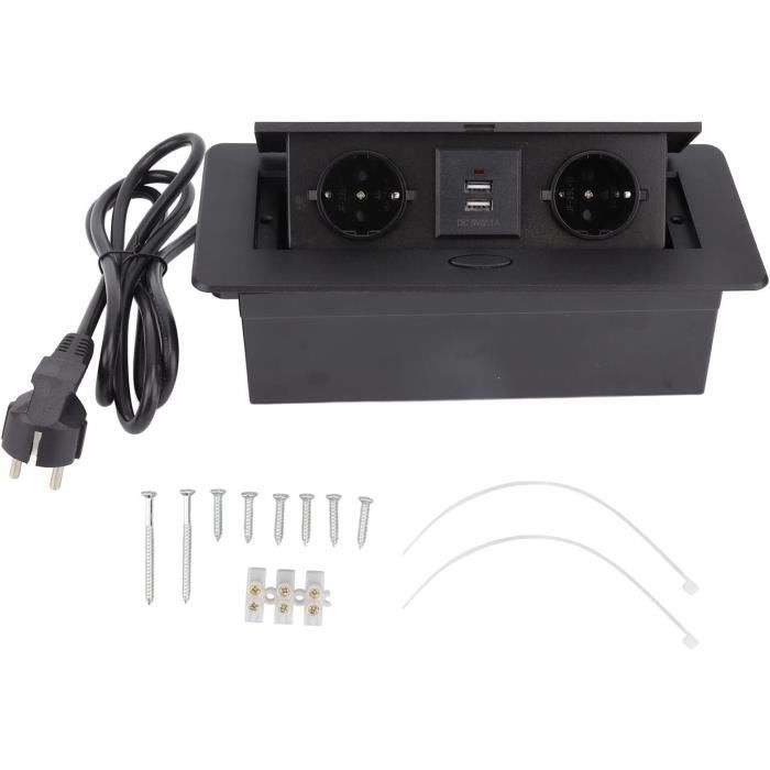 Barre d'alimentation de bureau USB C 20 W, charge rapide, multiprise