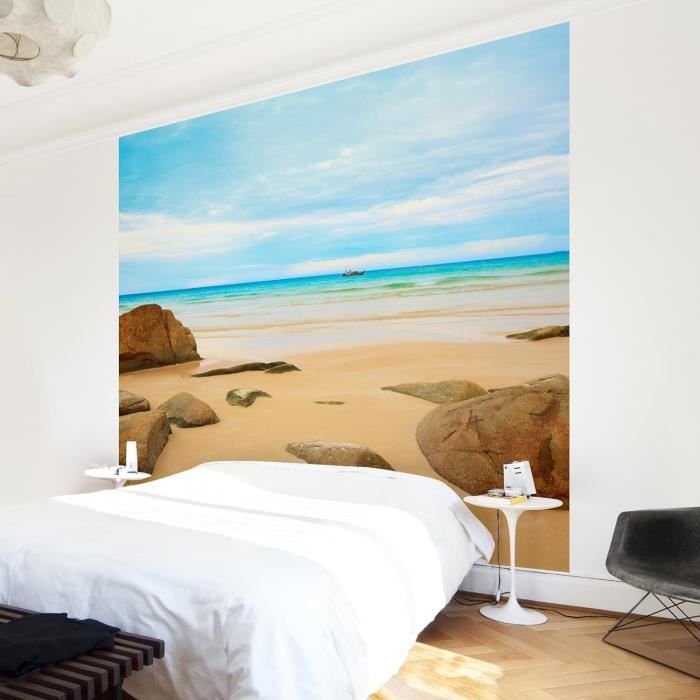 Papier peint uni rose - 53 cm x 10.05 m - Livingwalls | Leroy Merlin