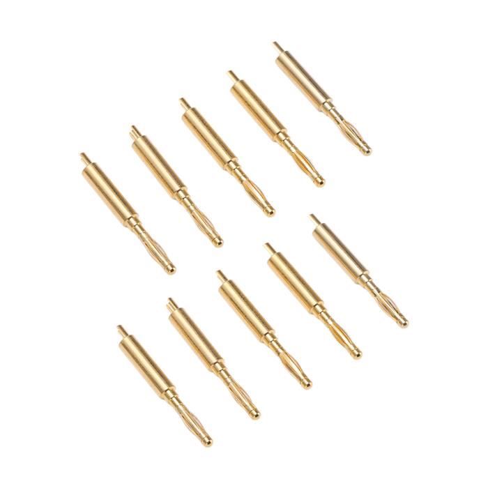 Connecteurs Banane 2,5mm - Lot 10 Mâles/Femelles - Cuivre Doré Pour Moteur RC, ESC - Hélicoptère, Drone