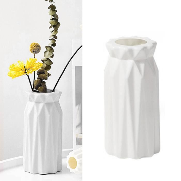 Dioche vase à bourgeons incassable Dioche Vase incassable pour fleurs Vase à fleurs de luminaire soliflore Type E Type D Blanc