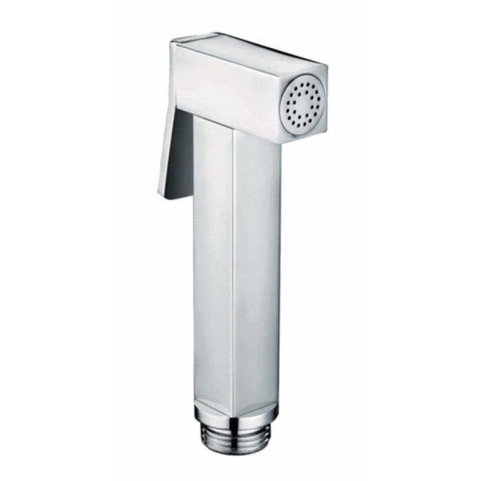 douchette wc carre laiton chrome shattaf bidet cdiscount bricolage