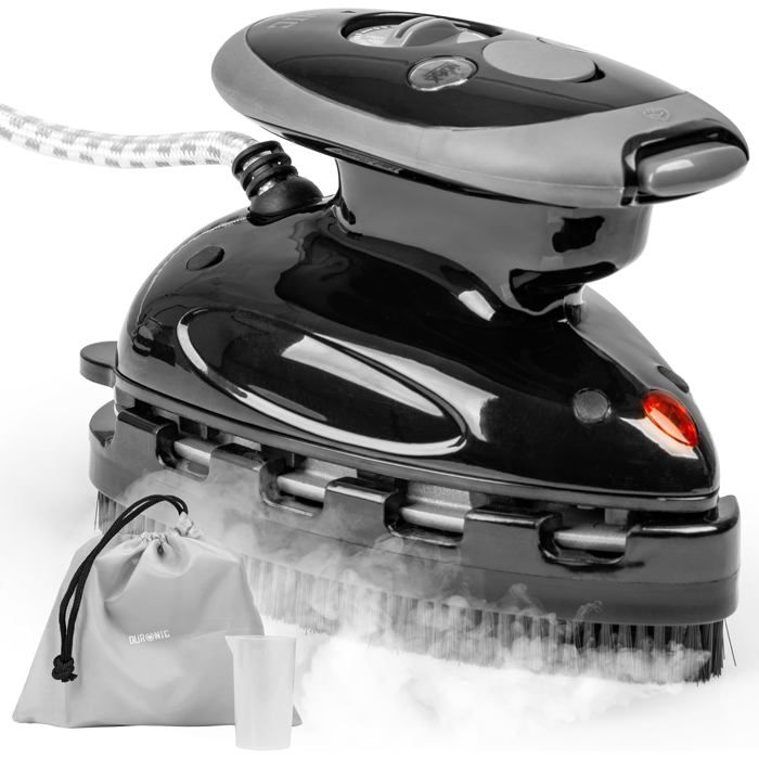 Duronic SI2 BK Fer à Repasser à Vapeur de Voyage 375W Léger et Compact 762g Semelle antiadhésive Réservoir de 50 ml avec Brosse et - Duronic