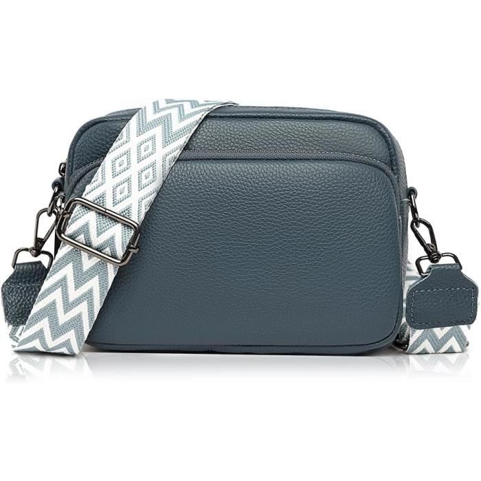 Sac À Main Pour Femme Petit Sac À Bandoulière En Cuir Synthétique - Avec Sangle De Couleur