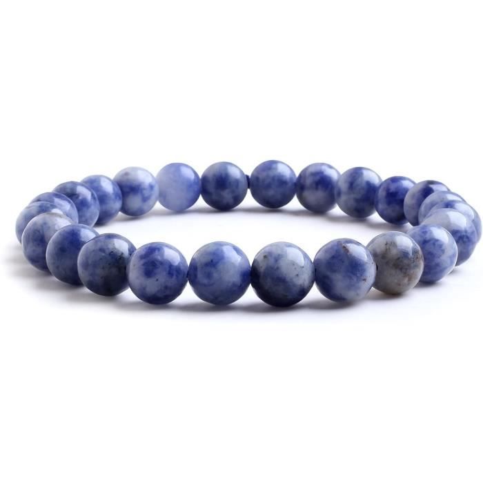 Bracelet 7 Chakras Fait Main - Perles Pierres Naturelles - Sur Mesure - Neuf Sans Emballage