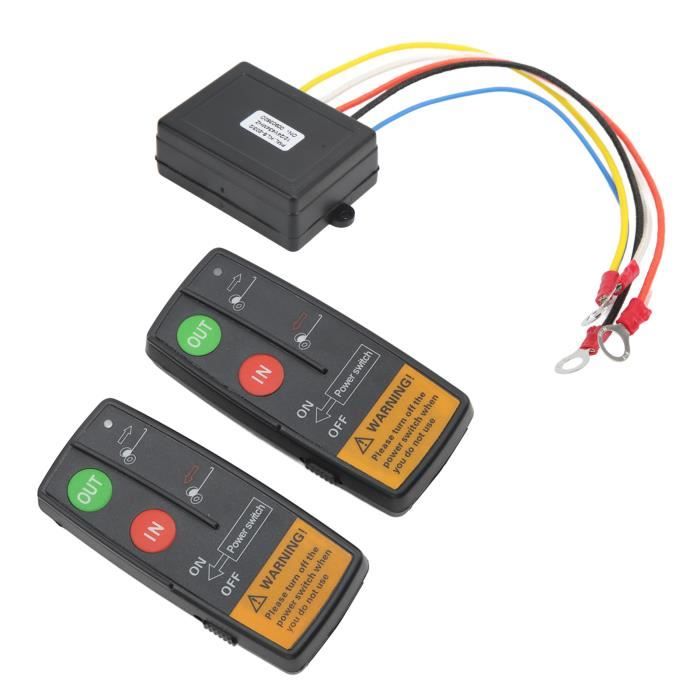 Kit Télécommande Sans Fil Pour Treuil – Compatible 12V/24V, Portée ~23 M – Pour Treuils Warn, Smittybilt, Superwinch…