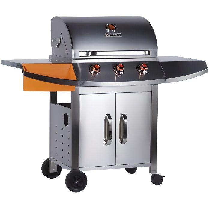 charbon de bois Barbecue En Acier Inoxydable Activa Barbecue Grill piliers Bavaria