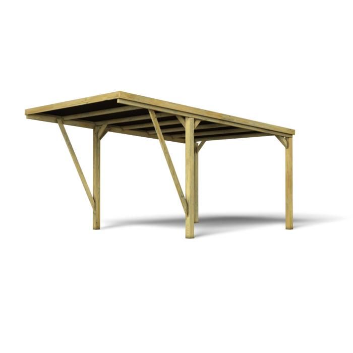 Forest Style Carport Bois 1 Victor - 14,8 M² Carport Aus Holz