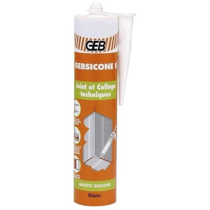 Mastic - Gebsicone S - blanc - 310 mL