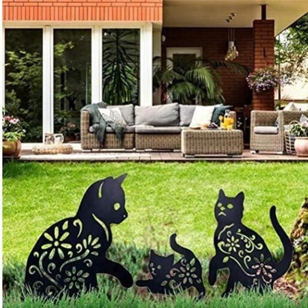 Bonjour Fleurs De Printemps Avec Chat Joli Drapeau De Jardin