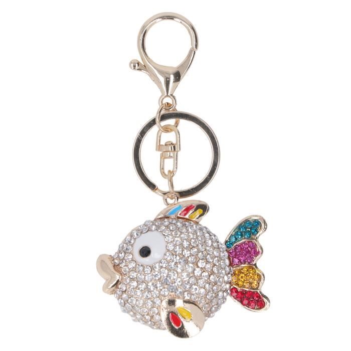 AXOC Porte-clés De Pêche Dessin Animé Poisson Tropical Pêche ...