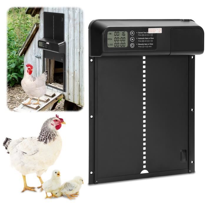 Comparer les prix de Ikodm Porte Automatique Poulailler avec Minuterie Anti-pincement ,Porte Poulailler Automatique POULAILLER