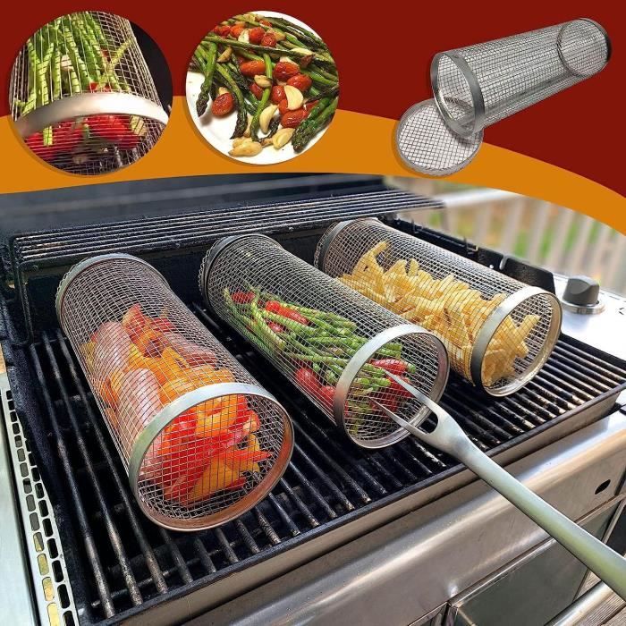 Baril BBQ, Grille de cuisson pour barbecue en acier inoxydable, Panier