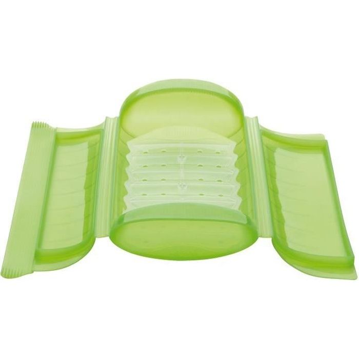 papillote 1/2 personnes - silicone, vert