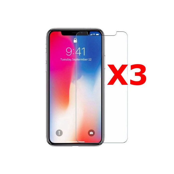 X3 Protection écran pour iPhone X / iPhone 10, Verre Trempé Ultra Clair