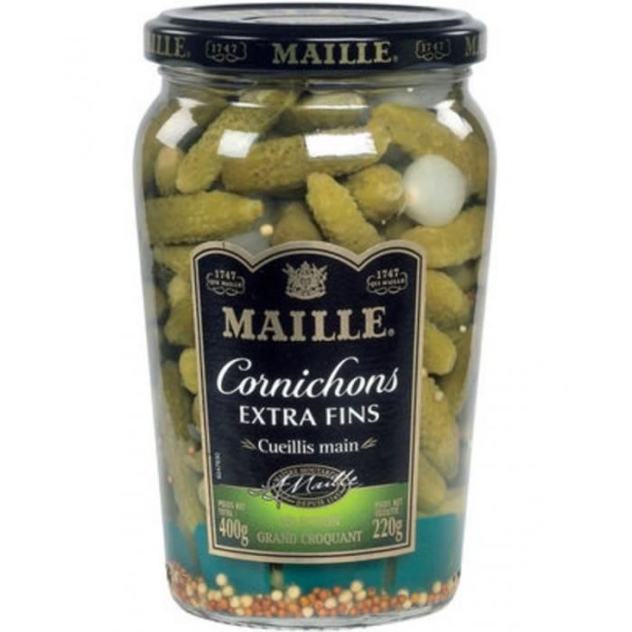 Maille Cornichons Extra Fins 400g (lot de 6) Cdiscount Au quotidien