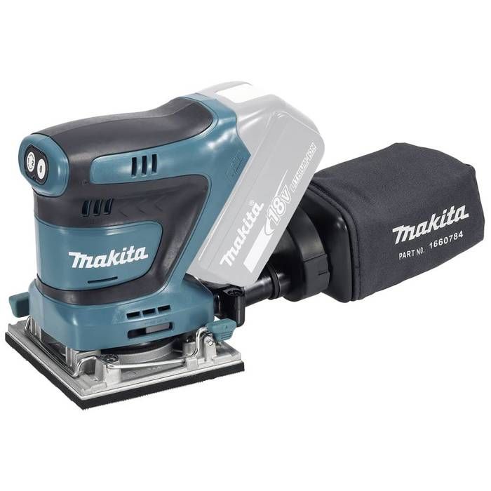 Ponceuse Vibrante Makita DBO484Z – 18V, Aspiration de Poussière, 11000-14000 OPM - vue 1