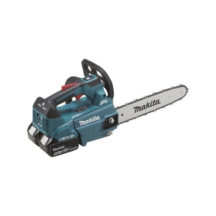Tronçonneuse d'élagage 36V 2 x 18V Li Ion 30 cm MAKITA DUC306PT2B - vue 2