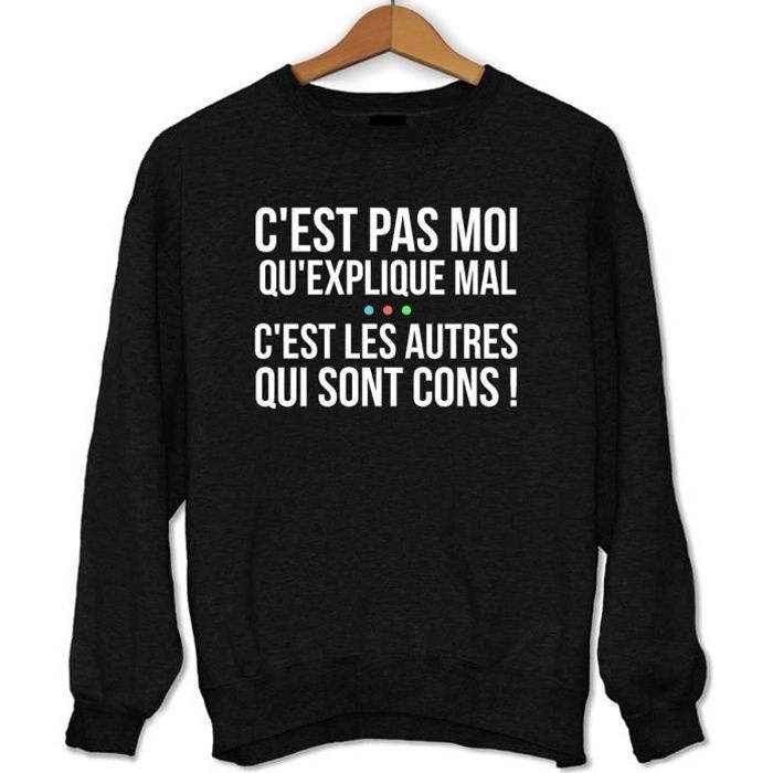 Kaamelott Citation Perceval C Est Pas Moi Qui Explique Mal Sweat Unisexe Humour Serie Tv Noir Noir Cdiscount Pret A Porter