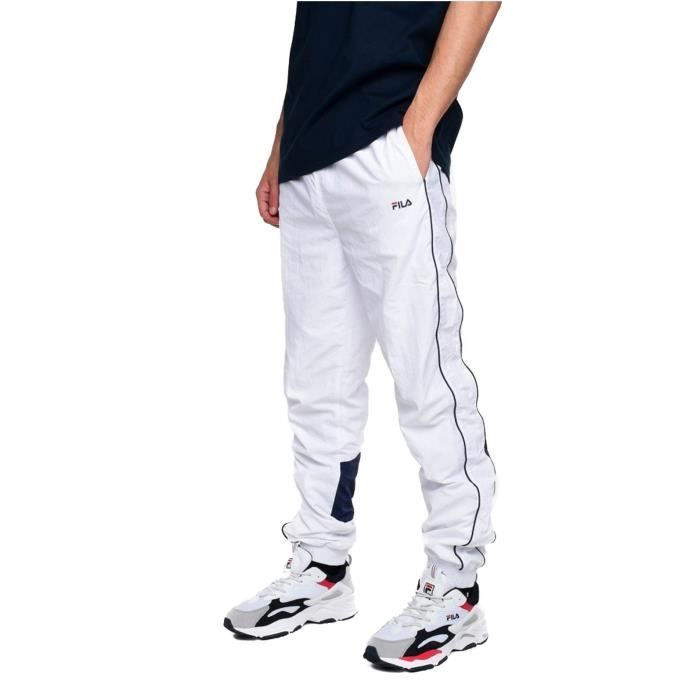 Pantalon Jogging 687024 Talmon Fila Blanc Homme Multisport Montagne I98 bright white black iris Cdiscount Sport