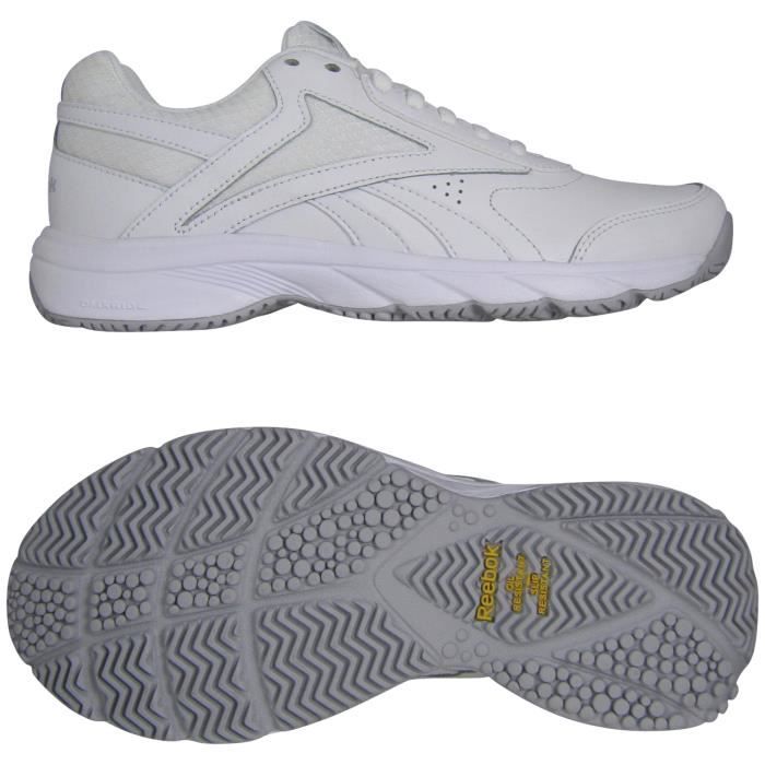 chaussures de marche femme - reebok - work n cushion 4.0 - blanc - fitness - régulier