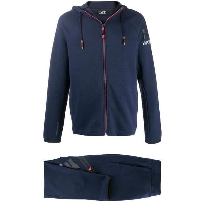survetement armani bleu