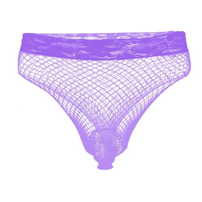 Slip Résille Homme String Sexy Boxer Résille Jockstrap Gay Thong Tanga