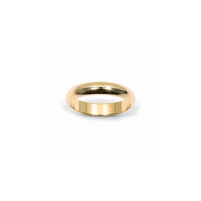 Bague alliance en plaqué or 750/000 "garanti sans nickel or - Achat ...