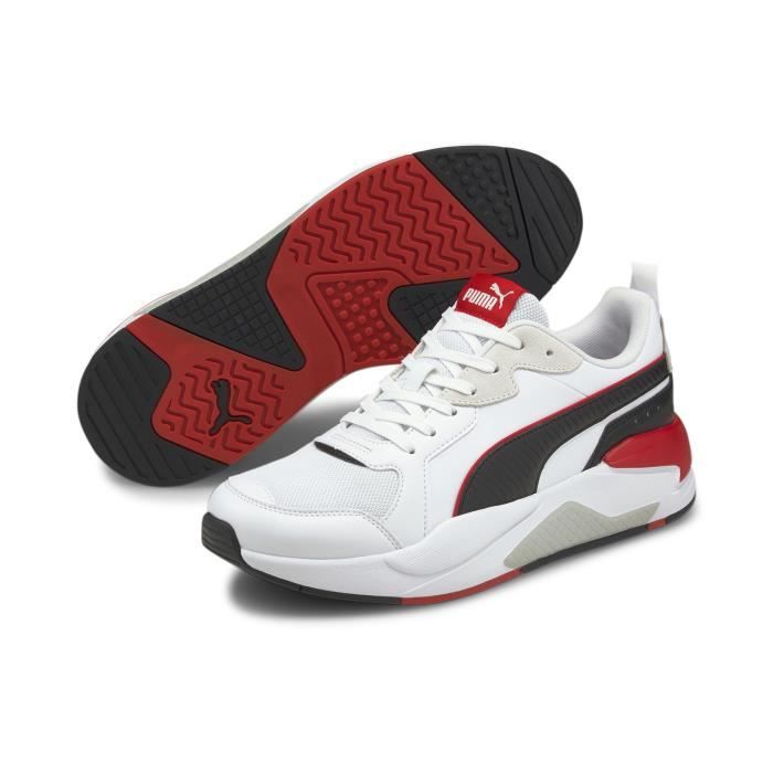 Puma blanche et best sale rouge