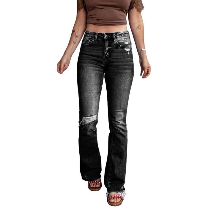 Jean boyfriend taille haute noir online