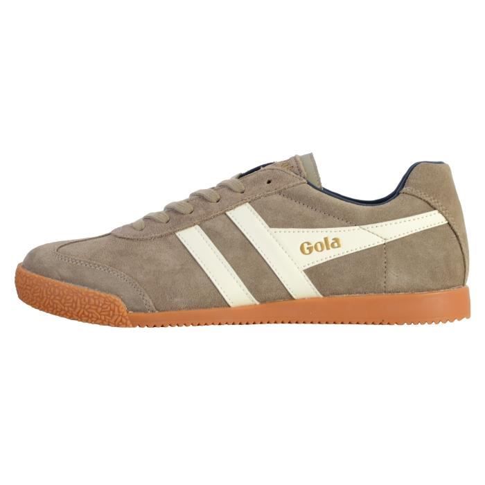 Gola Tennis Basket Basses Gola Harrier Suede Rhino/Blanc/Marine Homme
