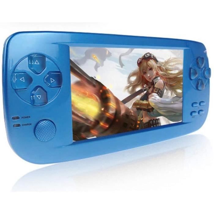 Console De Jeu Portable Enfant - 520 Jeux Intégrés - Écran 6,1 Cm, Batterie 600 MAh - Rechargeable USB - Blanc