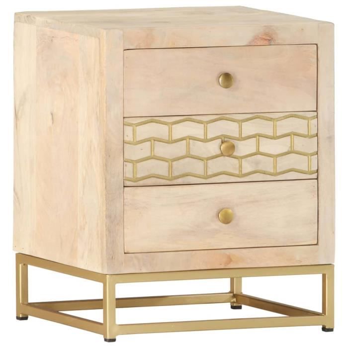 Table De Chevet Dore 40 X 30 X 50 Cm Bois De Manguier Massif Achat Vente Chevet Table De Chevet Dore 40 X 30 Soldes Sur Cdiscount Des Le 20 Janvier Cdiscount