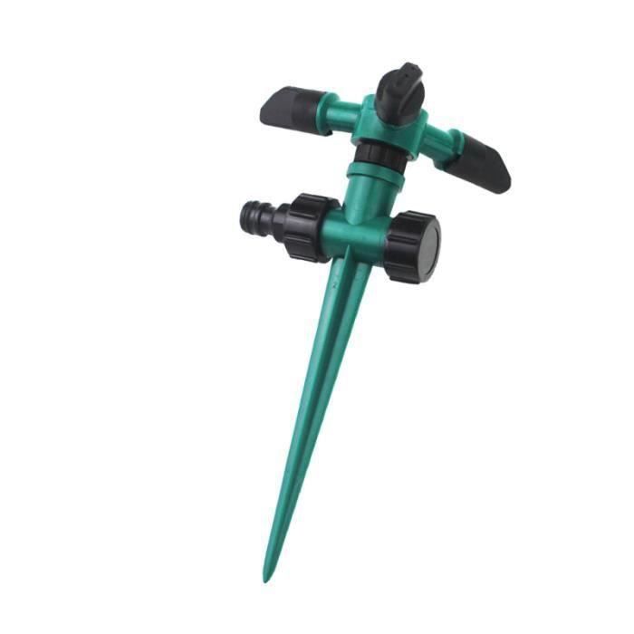 Arroseur Trépied 360° Réglable KIMISS - Pour Jardin, Pelouse - Hauteur Et Distance Personnalisables - Acier Inoxydable Et Plastique - 9