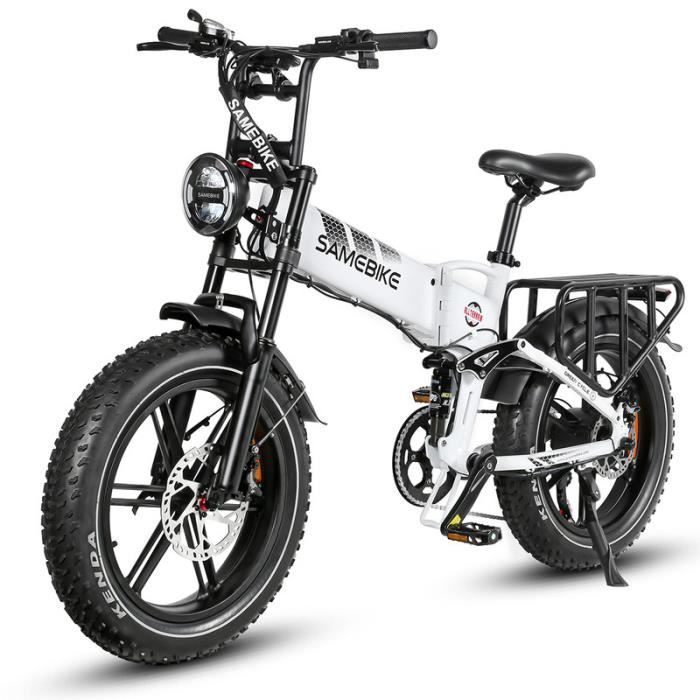 Vélo électrique Fatbike Samebike RSA02 - 1200W, 45KM/H, Batterie 48V