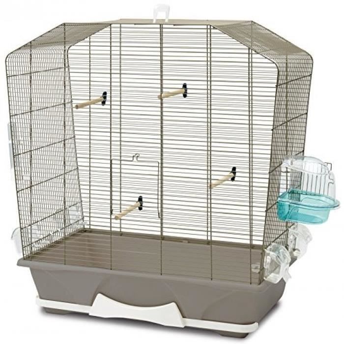 Savic Camille 50 Cage Pour Petit Oiseau Taupe 72 X 39 X 74 Cm