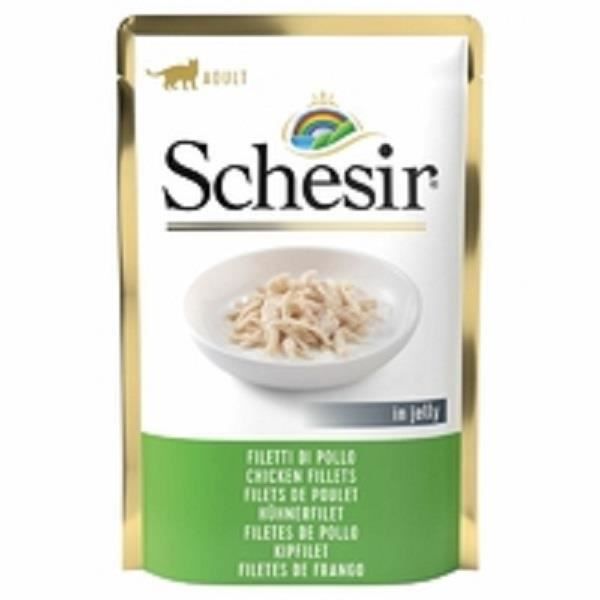 SCHESIR in jelly Tuna and chicken with ham - nourriture humide pour chat - 85 g SCHESIR in jelly Tuna and chicken with ham - nourriture humide pour chat - 85 g