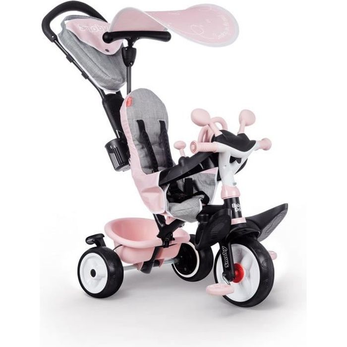 Tricycle évolutif Smoby Baby Driver Plus - Rose