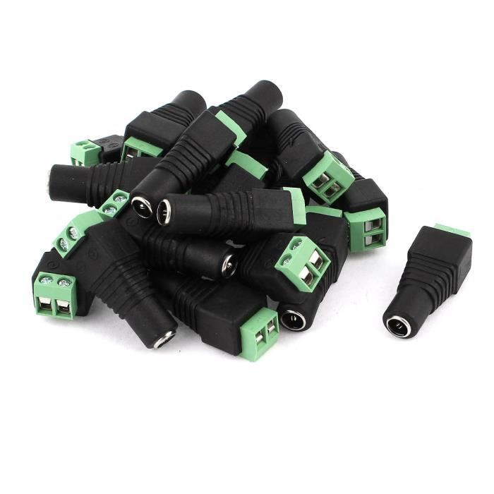 Modelisme Ferroviaire 2 X Adaptateur Jack Femelle Dc 5 5 X 2 1 M Connecteur Bornier A Vis Alimentation Munilimatambo Gob Pe