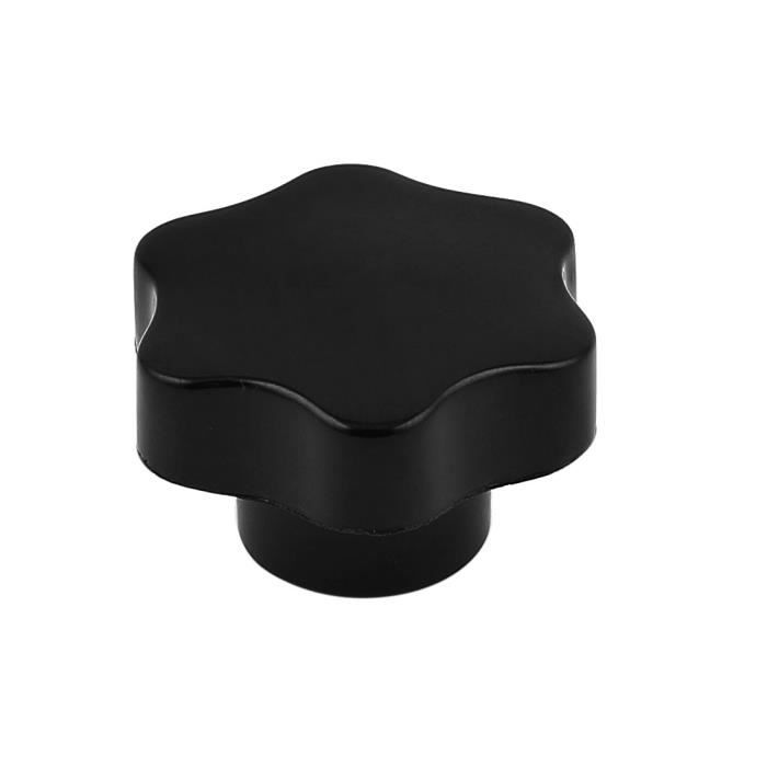 M10 Filetage Femelle 50mm Diamètre Tête Visser Sur Moleté Bouton De Serrage Noir