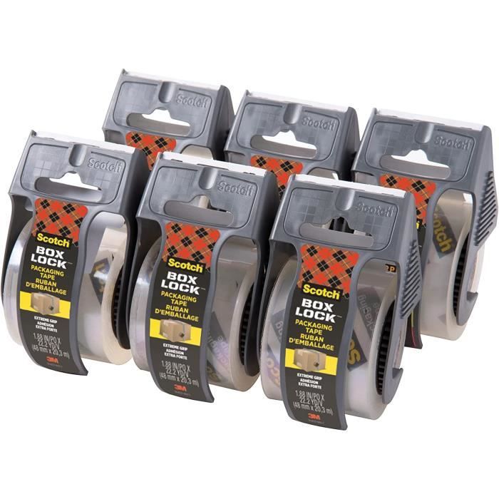 Ruban Adhésif Double Face Fin - Lot De 6 Rouleaux (6/10/12/15/20 Mm) - 20 M Par Rouleau - Pour Loisirs Créatifs, Bureau