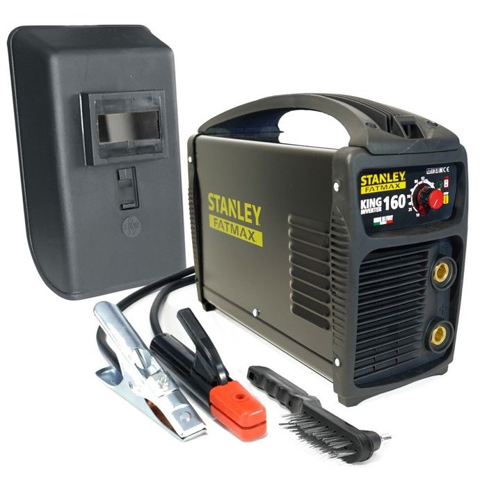 Stanley Fatmax Poste à souder inverter KING 160 MMA Electrodes Acier Inox Fonte Basiques 1.6 à 4 mm - vue 1