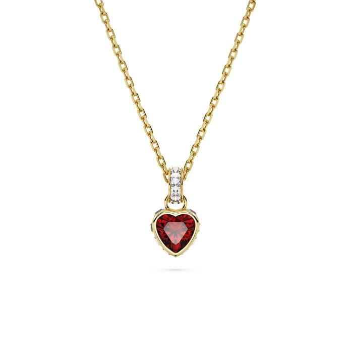 Collier - SWAROVSKI - Collier Swarovski Stilla coeur rouge - Couleur de la matière:Jaune