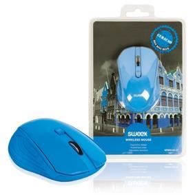 Sweex Souris De Bureau Sans Fil 3 Boutons Bleu Prix Pas Cher Cdiscount