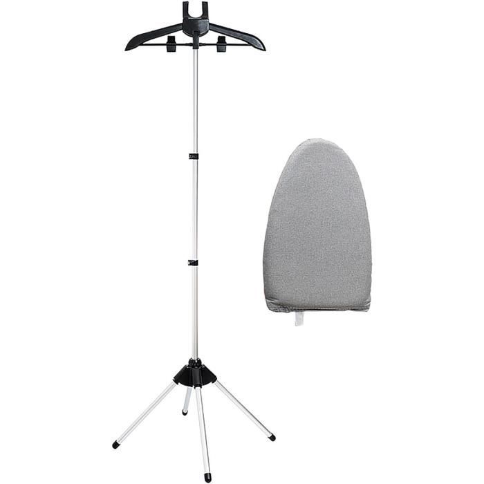 Support Télescopique Pour Défroisseur Vapeur - Hauteur Réglable 85-160 Cm, Pliable, Léger, Base Antidérapante