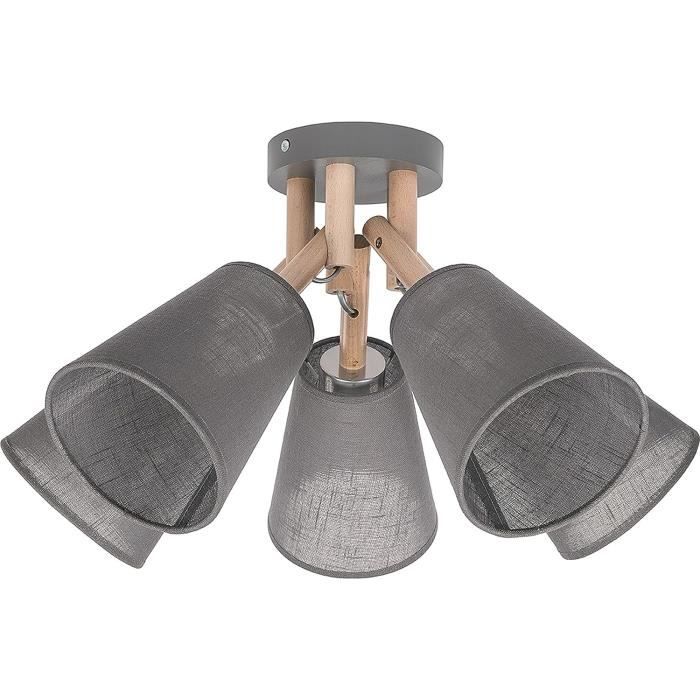 Plafonnier à Spot Luminaire Plafonnier LED 4 Spots Orientables Carré