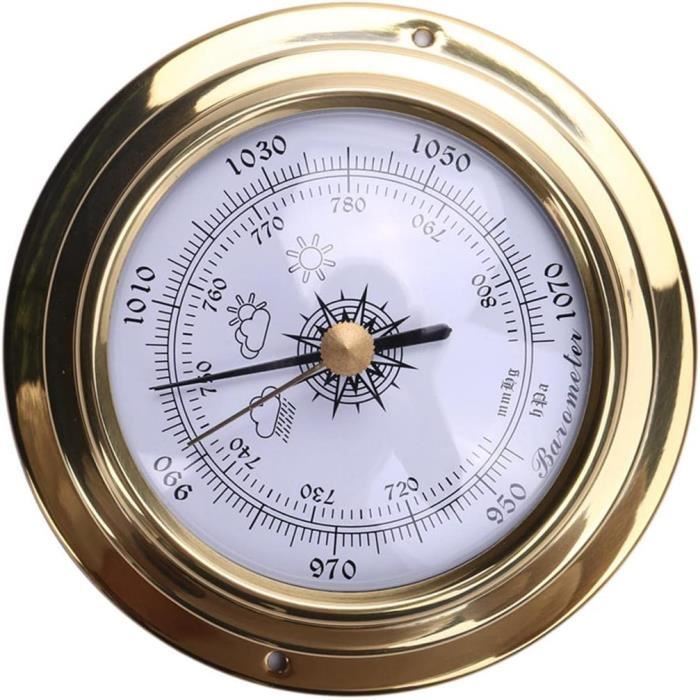 BAROMETRE Anéroïde Ancien Début XXe Bois Thermomètre Style NAPOLEON III Nap3 115703